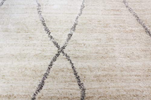 Bashian Terrain Hand Loomed Ivory Area Rug #TOP3