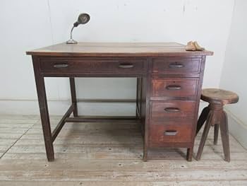 古道具　机　作業デスク オフィスデスク,パソコンデスク,ワークデスク,作業デスク