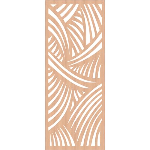 Image of 25 3 /8 inchW x 64 3 /8 inchH x 3 /8 inchT Chester Decorative Fretwork Wood Wall Panels, Alder