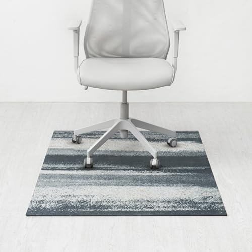 Anji Mountain Rug'd Office Chair Mat for Carpet & Hardwood Floor - Jacquard Woven Top, Anti-Slip Backing, Low Pile, Floor Protector Desk Chair Mat, Office Rugs for Rolling Chairs (36 x 48)