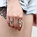 WENTS Anillo de Serpiente de Moda para Mujer Anillo de Serpiente, Anillo...