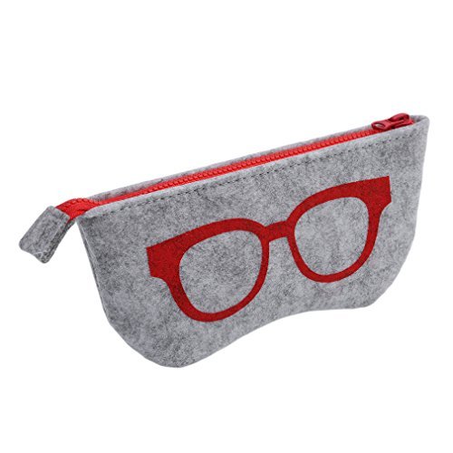 Preisvergleich Produktbild BANGBANGSHOP Brillenetui, niedliche Brillenhalter, Make-up-Tasche rot