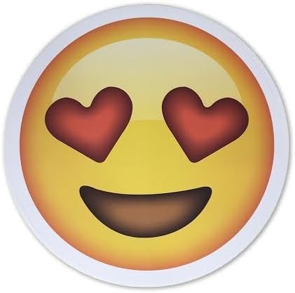 Amazon Co Jp Giant 8 Smiling Face Withハート目絵文字ステッカー ホーム キッチン