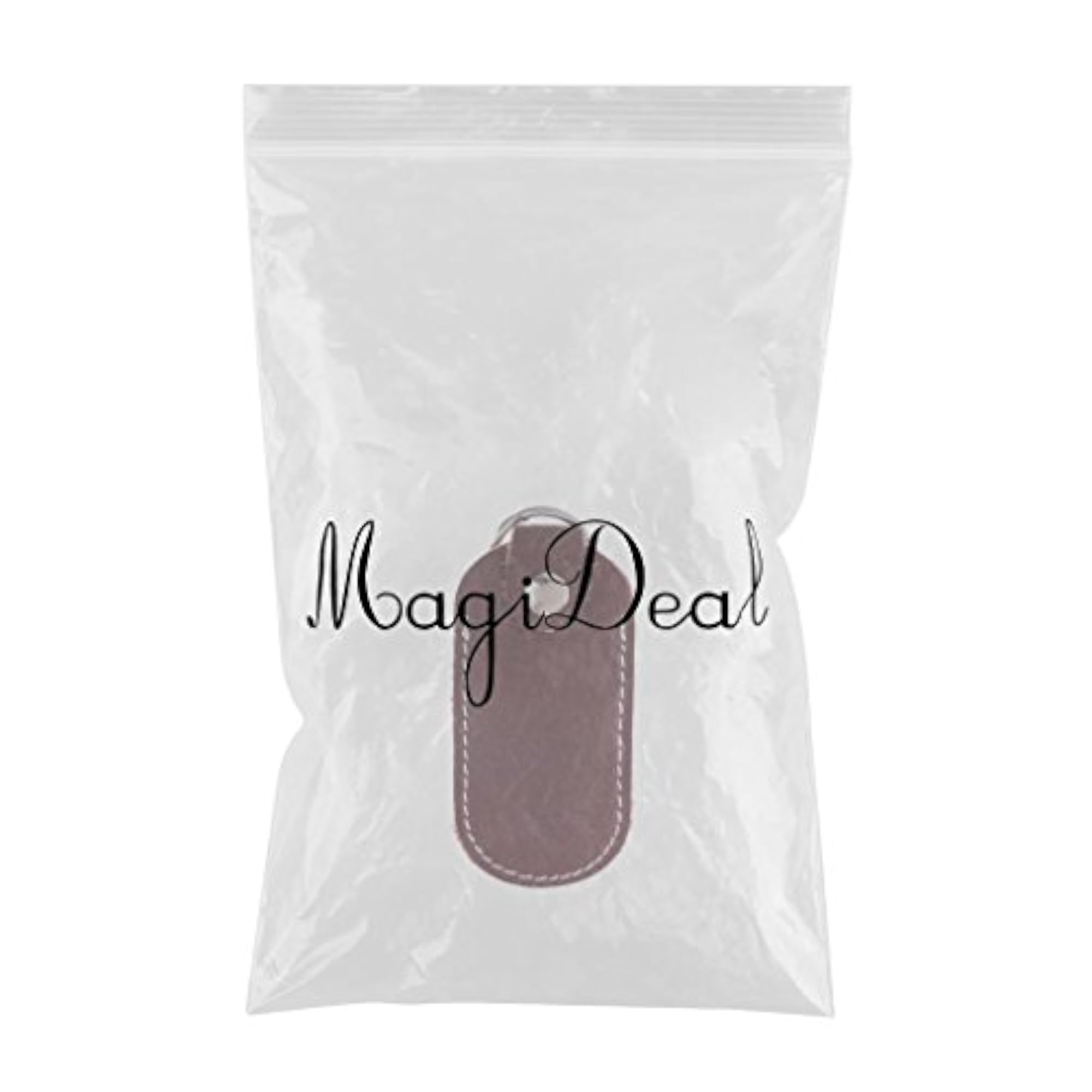 U Disk Storage Bag USB Flash Drives Carrying Holder, Brown