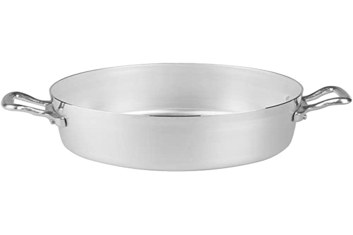 Pentole Agnelli FAMA640 Casseruola Bassa con Maniglie, Diametro 40 cm