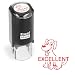Excellent Dog - ExcelMark Self-Inking Round Teacher Stamp - Red Ink