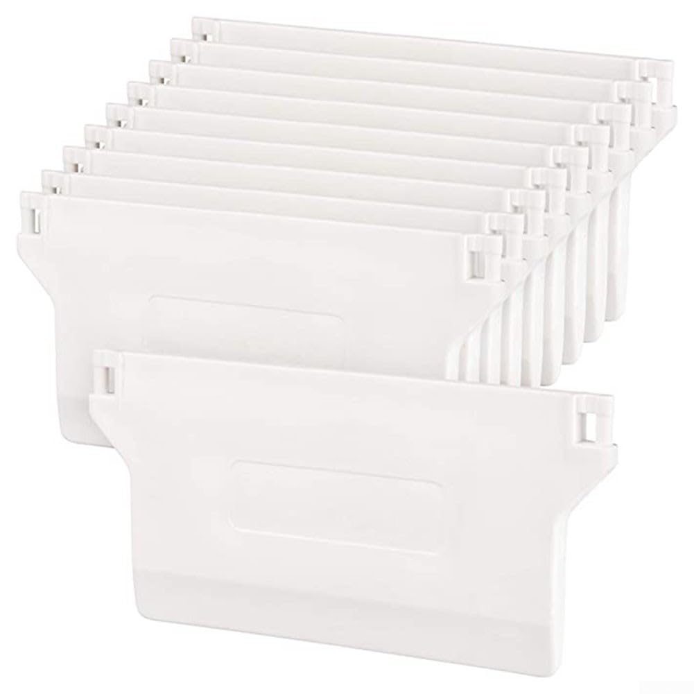 Lot de 10 panneaux de base pour store vénitien verticaux en plastique pour store de 3,2 à 8,8 cm de large (127 mm)