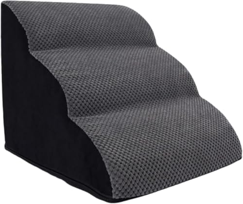 CokBluペット用階段 クッション付き高弾性スポンジ 子犬用ペダル兼犬用登りはしご ソファ用ペットステップ ペット用ランプ階段 傷防止 耐摩耗性 滑り止め 防水 取り外し可能洗える 家庭用小型犬猫用