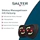 Salter EE6936BLKSTKEU7 Massagekissen mit Heizfunktion, tiefwirkendes Shiatsu, Relaxing Nacken, Schulterrücken, 4 Massageaufsätze, UK/EU-Stecker, Sicherheitstimer, leiser Betrieb, Tiefknethilfe