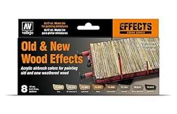 Vallejo Model Air Acrylic Paint for Wood, Matte Finish, 18 ml, Airbrush Compatible for Modeling and Miniatures