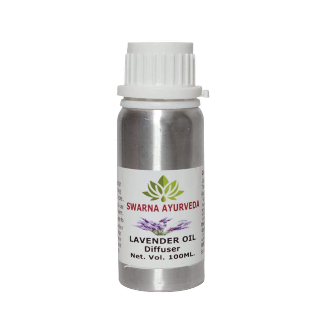 Swarna Ayurveda Lavender Aroma Oil for Diffuser/Humidifier/Reed Diffuser/Fragrance Candle/Home Fragrance - 100ML.
