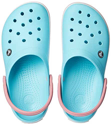 CROCS Crocband - Ice Blue/White - M9W11 , X11016-4S3-M9W11, Unisex Adult , Ice Blue/White , M9W11