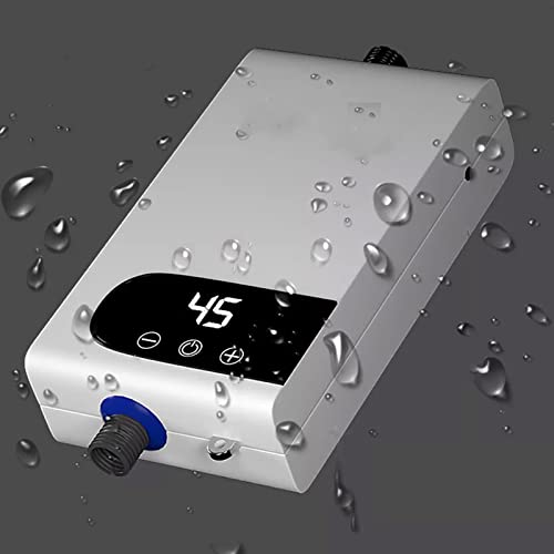 3500W/5500W Mini Chauffe-Eau Instantané,Chauffe-Eau électrique Instantané pour La Maison, La Cuisine, La Salle De Bain, La Douche Intérieure,Blanc,BathroomSet-3500W