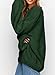 PRETTYGARDEN Women's Fall Oversized Sweaters Long Sleeve V Neck Dressy Casual Chunky Knit Loose Pullover Tops Winter Clothing (Dark Green,X-Large)