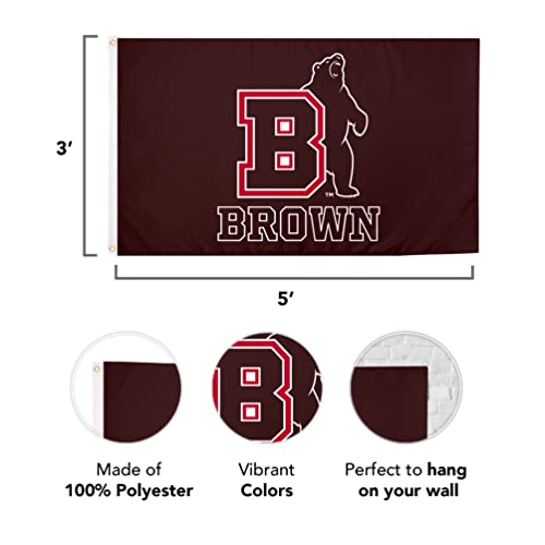 Desert Cactus Brown University Flag Bears Flags Banners 100% Polyester Indoor Outdoor 3X5 (Style 1B) #TOP1