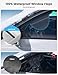 Lamicall Windshield Cover for Ice and Snow - Magnetic Fit, Waterproof Heavy Duty 800D Oxford Fabric,1S Snow Removal, 4X Stable, Winter Car Accessories for Men Fits Most Cars, SUVs (62