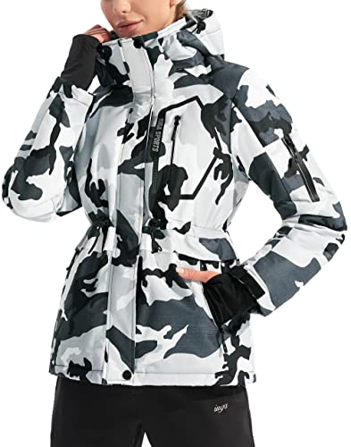 Image of IUGA Waterproof Ski Jacket Women Warm Outdoor Winter Jackets Windproof Snowboard Winter Coats for Mountain Hiking