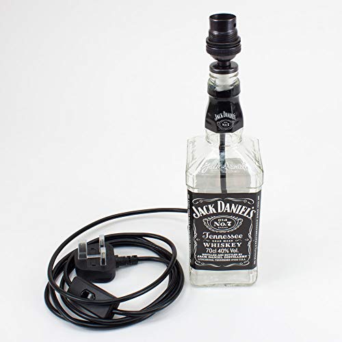 Bottle Lamp kit21 | 19-21mm Bung | Black Cable | Bronze Lampholder.