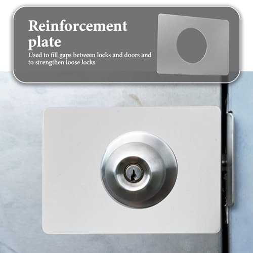Placas de refuerzo de puerta FUOYLOO, acero inoxidable, 3 juegos 7