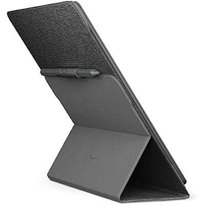 Amazon Kindle Scribe Fabric Folio Cover with Magnetic Attach, Sleek Protective Case - Black