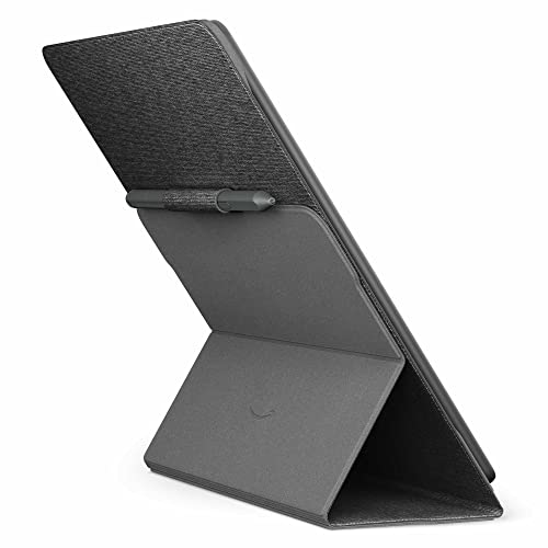 Amazon Kindle Scribe Fabric Folio Cover with Magnetic Attach, Sleek Protective Case - Black by Amazon - Image 4