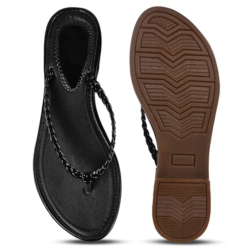 Image of JM LOOKS Women's Casual All Day Flat Slippers Comfortable Sole, Stylish Design, Ideal for Women & Girls