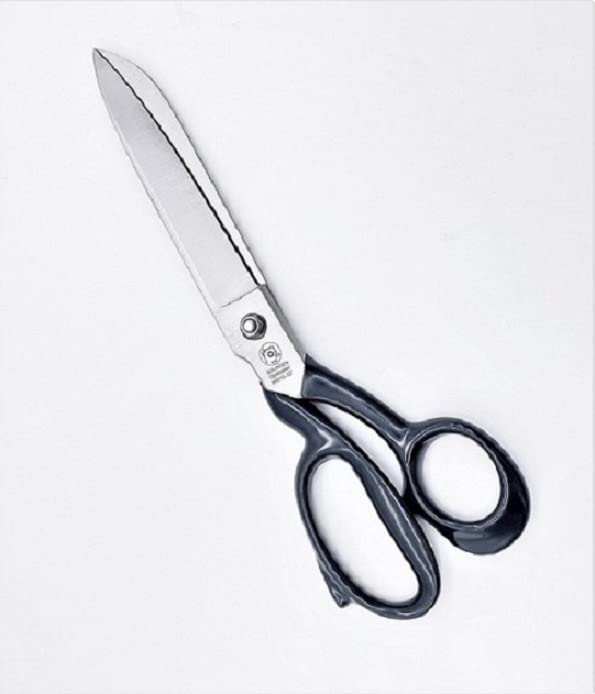 Ciseaux de couture professionnels | Ciseaux à tissu | Ciseaux industriels | Acier forgé C60 | Brillants bleus | Fabriqués à Solingen | 25 cm = 10"