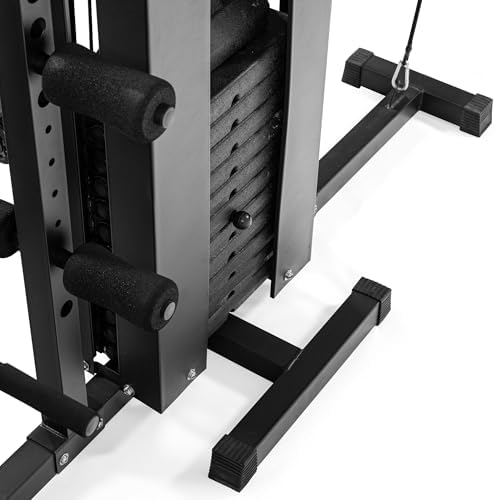 Bild 4 - Dione HG5 - Fitnessstation - Multi-Gym - Krafstation mit Boxsack - Einschließlich 65 kg Gewichte - Erweiterbar auf 100 kg - Homegym