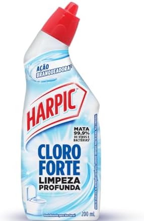 Harpic Cloro Forte, Desinfetante e Desodorizador Sanitário, 200ml