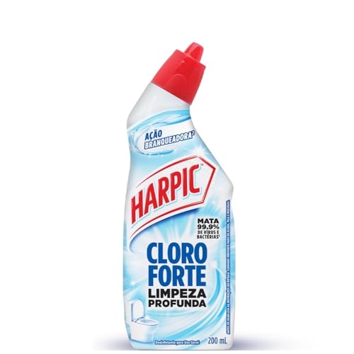 Harpic Cloro Forte, Desinfetante e Desodorizador Sanitário, 200ml