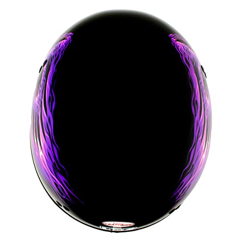 Hot Leathers Hld1007 'Black Out Eagle' Gloss Black Motorcycle Dot Skull Cap Half Helmet For Men And Women Biker - Large #TOP5