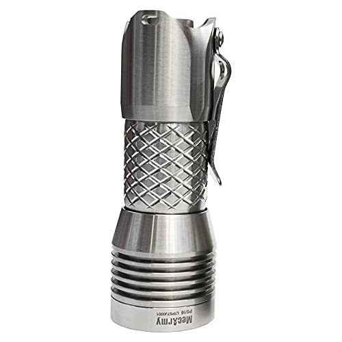 Mecarmy Ps16 Stainless Steel Ultra Bright Flashlight, 2000 Lumens With 4 Cree Xp-G2 Leds Super Long Lasting Usb Rechargeable Handheld Edc Compact Flashlight For Everyday Carry (Polished) #TOP7