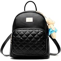 LUI SUI Mochila de Cuero Mini Mochila Escolar Impermeable Casual Mochilas de Viaje Monedero pequeño y Lindo para niñas Adolescentes Damas Mujeres