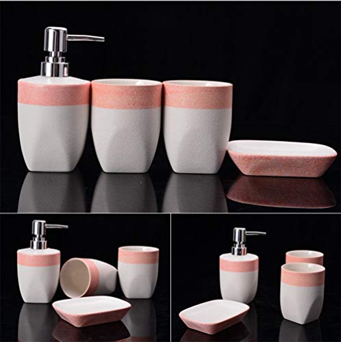 Ensemble salle de bain céramique rouge style européen chic