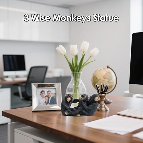 Figurines de singe pour jardin : statuette déco salon
