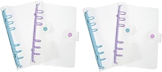 Tofficu 4 Unidades Fichário Capa De Pasta De Caderno Protetor De Concha De Caderno Anel Redondo Planejador Página Pastas Coloridas Pastas De Arquivo Coloridas Cadernos Espirais Acessório