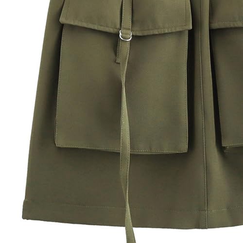 Skirts for Woman High Waisted Pull On Elastic Waist Cargo Pockets Quick Dry Hiking Tennis Sports Skirt Mini Skirts4