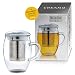 Creano Té de Vidrio"All-In-One" - Taza de Té Grande con Filtros de...
