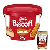 Italian Gourmet Biscoff Streichfähige Creme ohne künstliche Farb-, Geschmacks- und Konservierungsstoffe. 8kg + Italian Gourmet polpa 400g