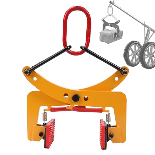 YILIKISS Vertical Stone Lifting Clamps, 280KG Granite Slab Lifting Clamps, Heavy Duty Stone Carrying Clamps for Lifting Granite Stone Marble, Adjustable Wide Opening 60-240mm