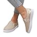 Women's Casual Slip On Sneaker Comfort Loafer Flats Glitter Sparkly Tennis Shoes Fashion Wedding Party Bride Low Top Bling Flat Loafers Platform Sneakers for Women Walking Canvas Shoes(Gold,9)