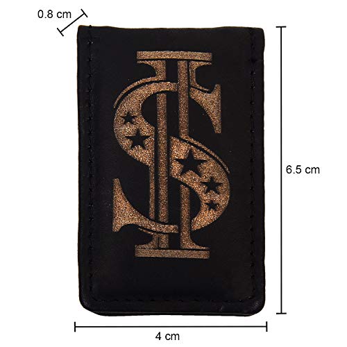 Image of LB LEATHERBOSS Men's New Leather Strong Magnetic Money Clip (Dollar)
