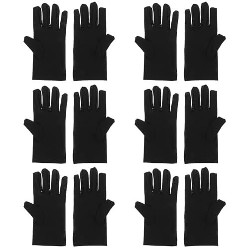 Operitacx 6 Pares de Guantes Negros de...