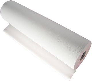 takestop® Rotolo Carta Lenzuolo Pretagliato 80x60 CM per Lettino Massaggio Estetista Medico CELLULOSA 2 VELI MICROCOLLATO
