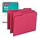 Smead Standard File Folders, 100 Count, Red, 1/3-Cut Tabs, Letter Size (12743)