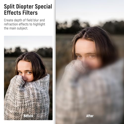 Neewer 79mm Split Diopter Effect Filter Half Domed Photography Prism Filter with Hand Grip - Image 3