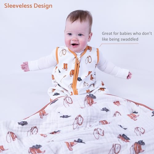 Image of LollyBanks Sleep Sack, 100% Cotton Neutral Baby Sacks, 0.5 TOG Sleep Sacks Lightweight with 2-Way Zipper