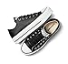 Converse Women's Chuck Taylor All Star Lift Platform Leather Low Top, Black/Black/White, 7.5