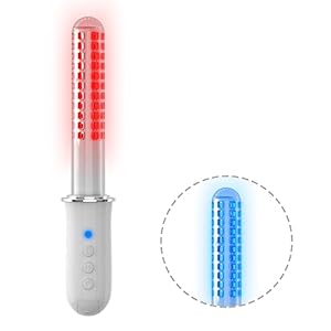 Vaginal Rejuvenation Wand,Red & Blue Led Light Therapy Device