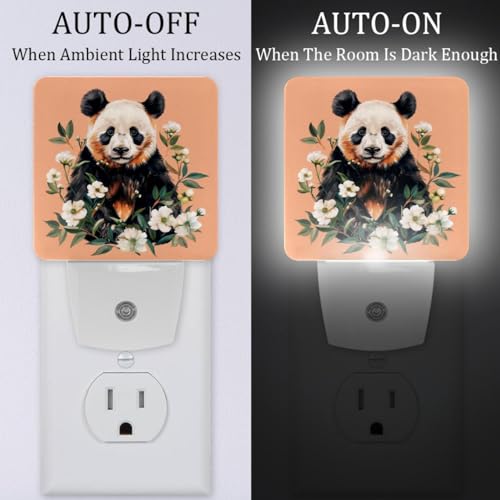Lámpara de Noche LED Panda Flowers con Sensor para Niños miniatura 2